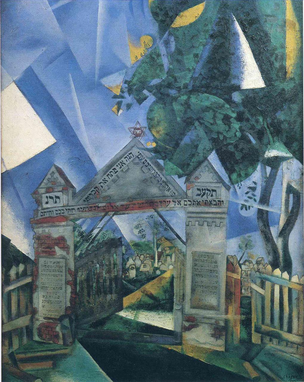 Die Friedhofstore zeigen den Zeitgenossen Marc Chagall Ölgemälde
